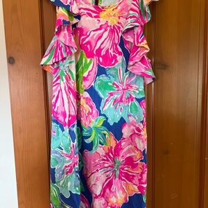 Lilly Pulitzer Pink and Blue Floral Dress